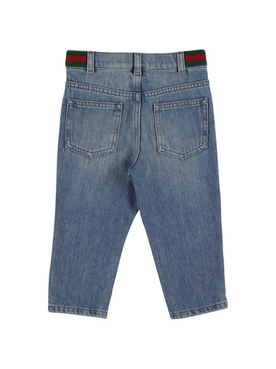 Gucci: Jeans in denim - Blu - kids-girls_1 | Luisa Via Roma