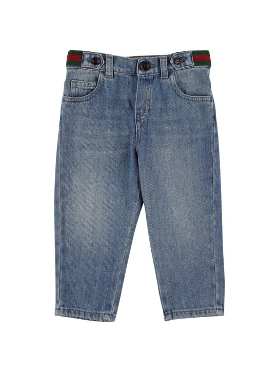 Gucci: Jeans in denim - Blu - kids-boys_0 | Luisa Via Roma