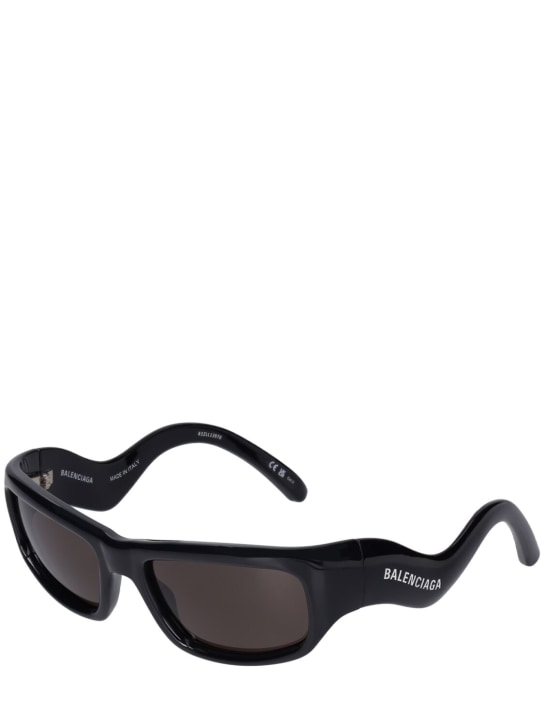 Balenciaga: 0320S Hamptons injected sunglasses - Black - men_1 | Luisa Via Roma
