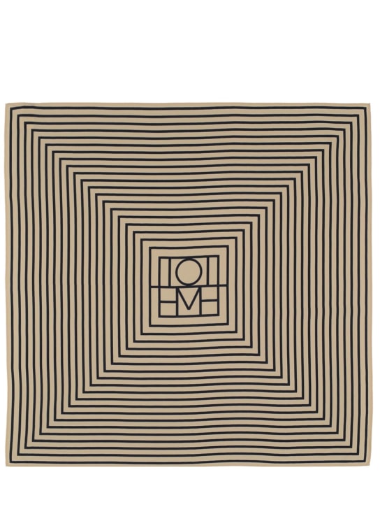 Toteme: Pañuelo de seda con monograma - Monogram Print - women_0 | Luisa Via Roma