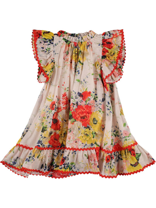 Zimmermann: Kleid aus Baumwollmusselin mit Druck - Weiß/Multi - kids-girls_0 | Luisa Via Roma