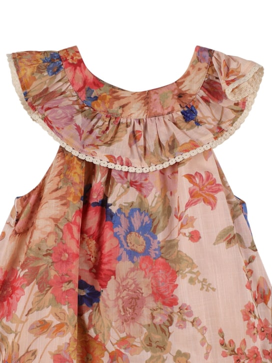 Zimmermann: Floral print cotton muslin dress - Beige - kids-girls_1 | Luisa Via Roma