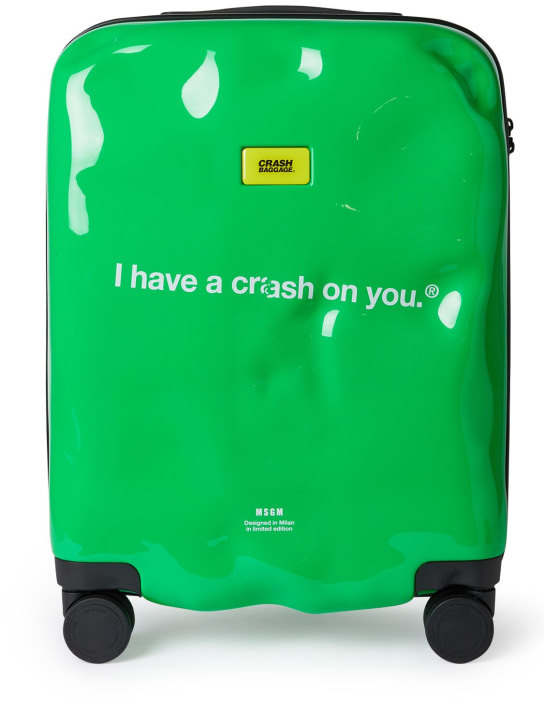 MSGM: Trolley MSGM x Crash Baggage Icon - Verde - women_0 | Luisa Via Roma