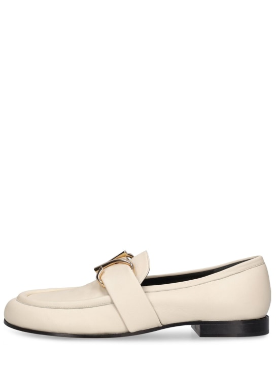 Proenza Schouler: 10mm Leather loafers - Cream - women_0 | Luisa Via Roma