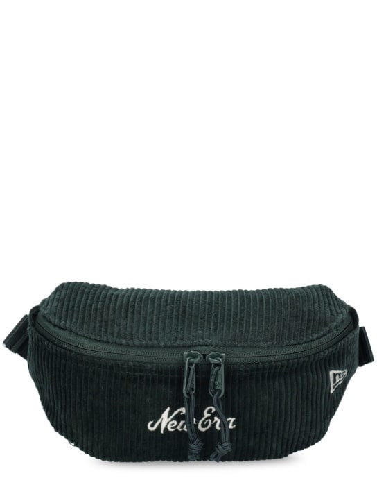 New Era: New Era mini corduroy belt bag - Green - men_0 | Luisa Via Roma