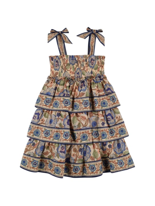 Zimmermann: Robe en mousseline de coton imprimé floral - Multicolore - kids-girls_0 | Luisa Via Roma