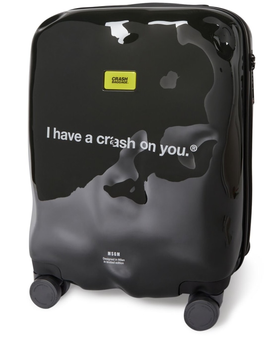 MSGM: MSGM x Crash Baggage Icon cabin luggage - Black - women_1 | Luisa Via Roma