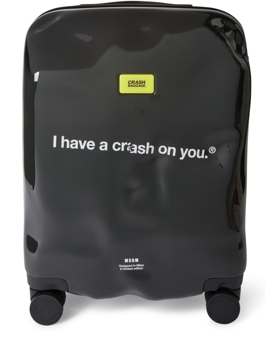 MSGM: MSGM x Crash Baggage Icon 캐빈 러기지 - 블랙 - women_0 | Luisa Via Roma