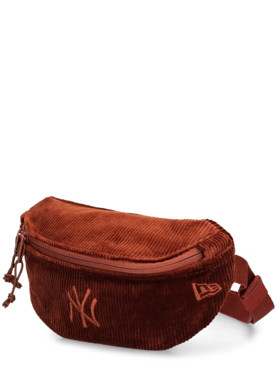 New Era: NY Yankess mini corduroy belt bag - Brown - men_1 | Luisa Via Roma