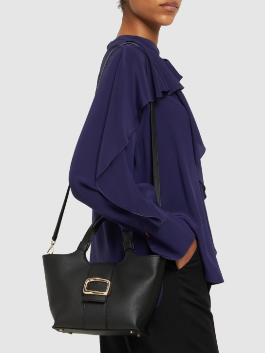 Roger Vivier: Mini Grand Viv Choc tote bag - Black - women_1 | Luisa Via Roma