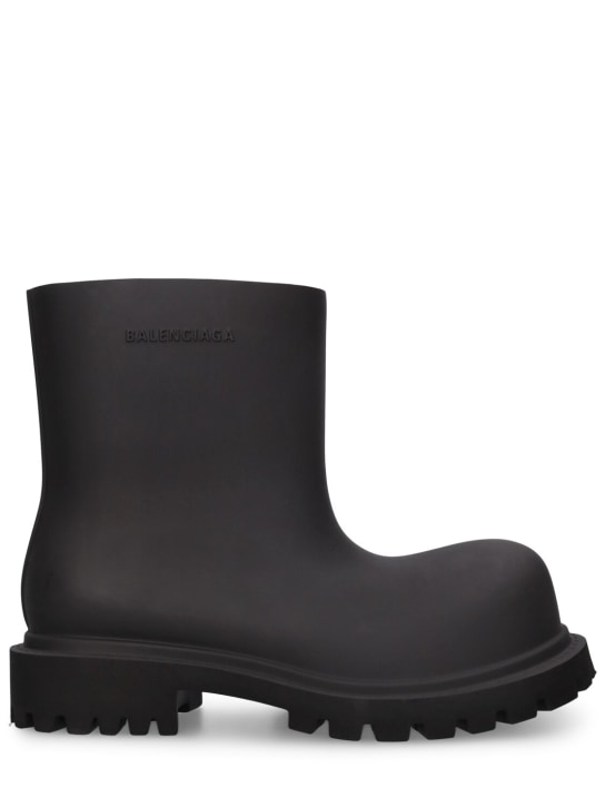 Balenciaga: 55mm Steroid rubber boots - Black - women_0 | Luisa Via Roma