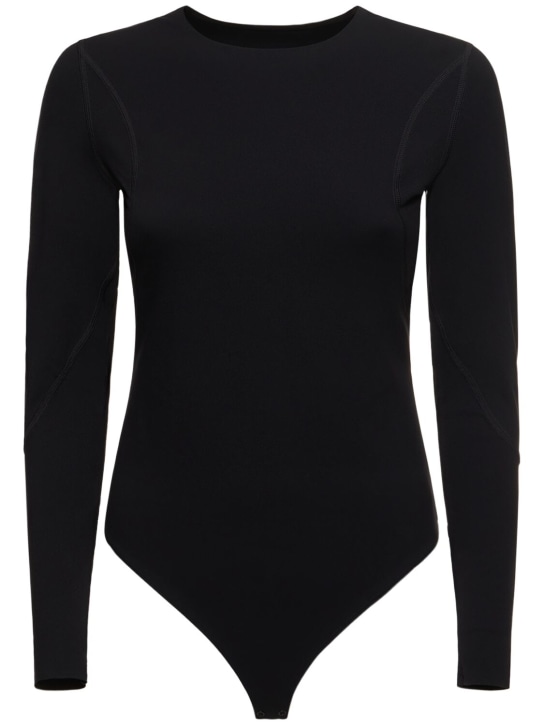 Wolford: Bonded String bodysuit - Black - women_0 | Luisa Via Roma