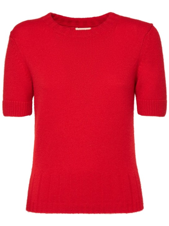 Khaite: Suéter de cashmere - Rojo - women_0 | Luisa Via Roma