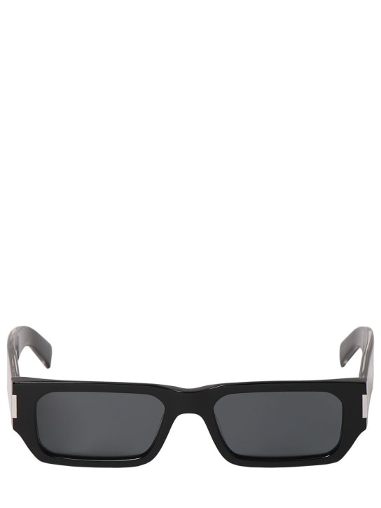 Saint Laurent: SL 660 acetate sunglasses - Black - men_0 | Luisa Via Roma