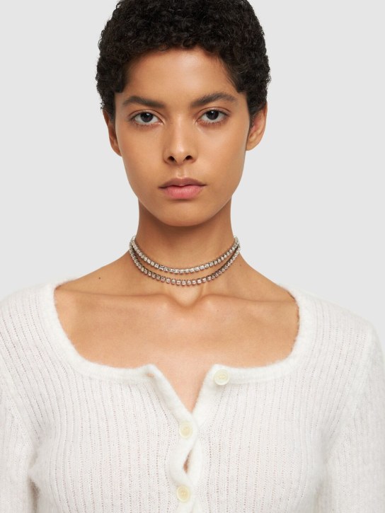 Rosantica: Halsband mit Kristallen „Vetro“ - Silber/Kristall - women_1 | Luisa Via Roma