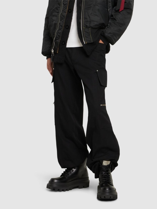 Dolce&Gabbana: Leather combat boots - Black - men_1 | Luisa Via Roma