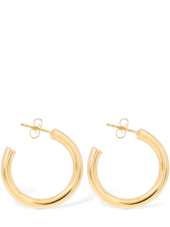 Otiumberg: Gold chunky hoop earrings - Gold - women_0 | Luisa Via Roma