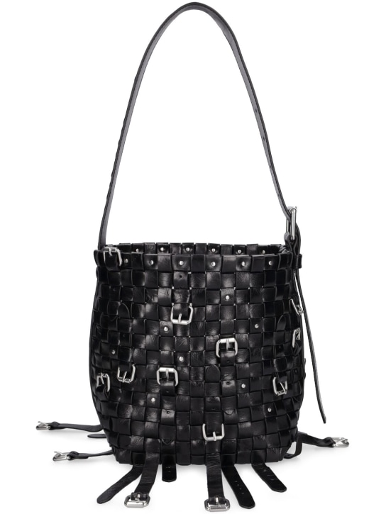 Alexander Wang: Medium Lock leather hobo bag - Black - women_0 | Luisa Via Roma