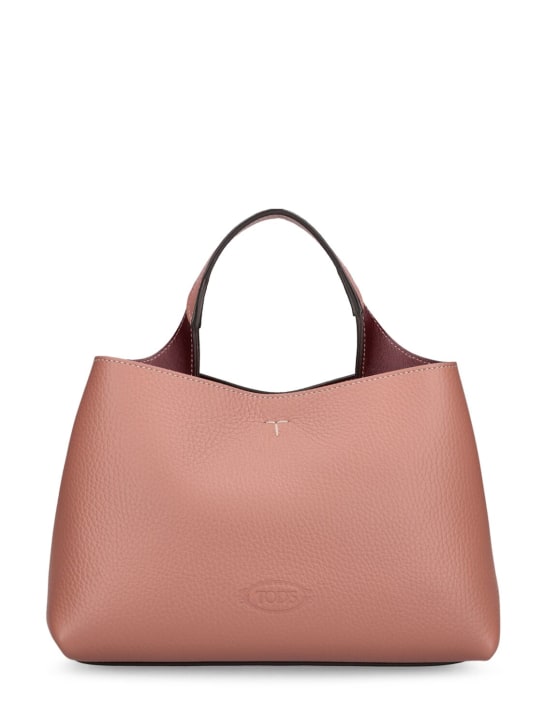 Tod's: Micro leather top handle bag - Glicine - women_0 | Luisa Via Roma