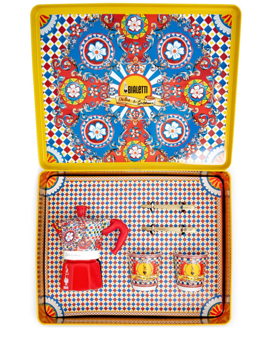Dolce&Gabbana: Bialetti set of Moka, cups & sticks - Multicolor - ecraft_0 | Luisa Via Roma