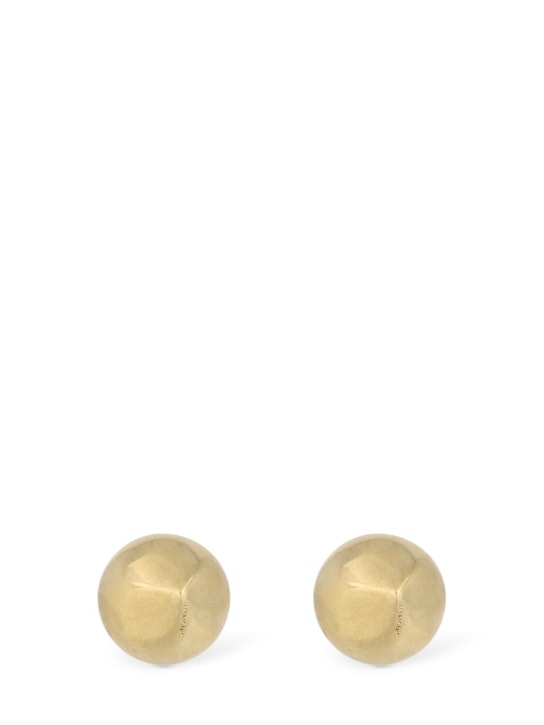 Ferragamo: Mediuall stud earrings - Gold - women_0 | Luisa Via Roma