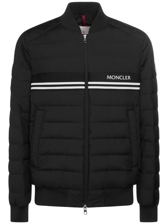 Moncler: Mounier科技织物羽绒服 - 黑色 - men_0 | Luisa Via Roma