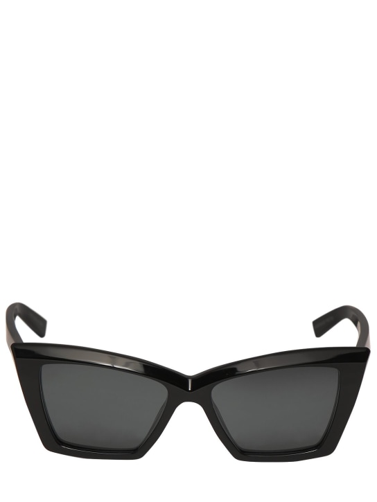 Saint Laurent: SL 657 acetate cat-eye sunglasses - Black - women_0 | Luisa Via Roma