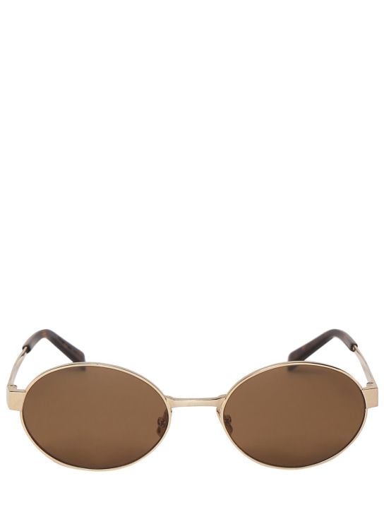 Saint Laurent: SL 692 round metal sunglasses - women_0 | Luisa Via Roma