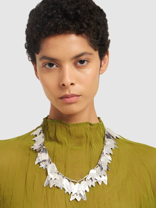 Jil Sander: Culture 2 collar necklace - Silver - women_1 | Luisa Via Roma