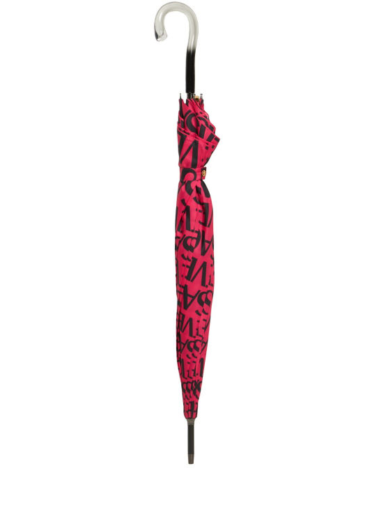 Versace: Regenschirm mit Versace-Logo - Fuchsie/Schwarz - ecraft_0 | Luisa Via Roma