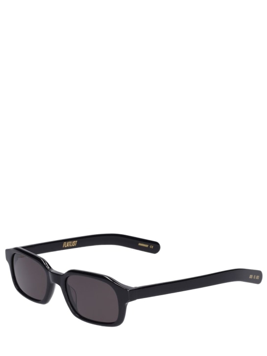 Flatlist Eyewear: Gafas de sol Hanky - Solid Black - men_1 | Luisa Via Roma