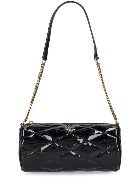 Saint Laurent: Mini Sade Tube leather shoulder bag - Black - women_0 | Luisa Via Roma