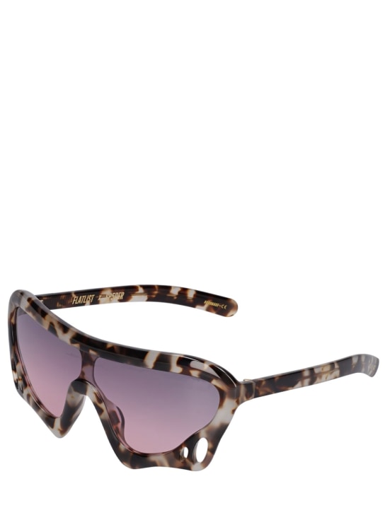 Flatlist Eyewear: Sonnenbrille „Spider Worldwide Beetle“ - Schwarz/ Braun - men_1 | Luisa Via Roma