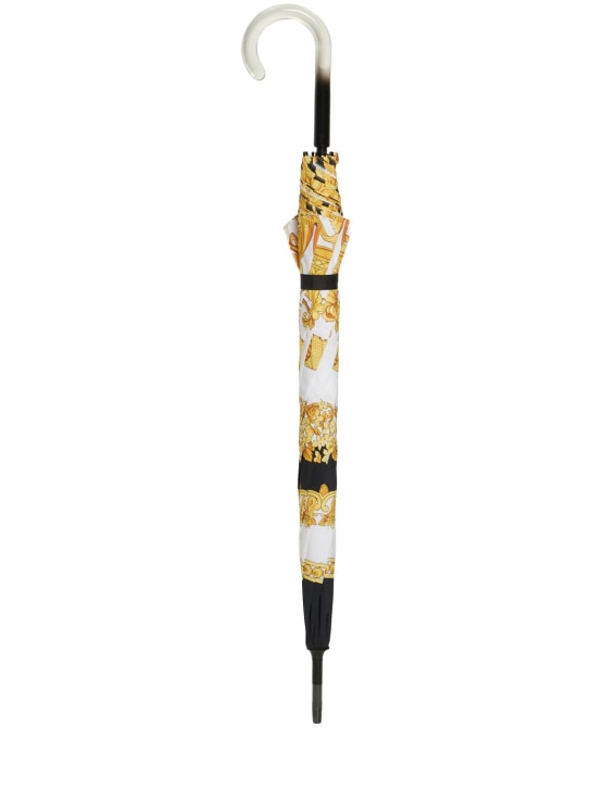 Versace: Barocco print umbrella - Gold - ecraft_0 | Luisa Via Roma