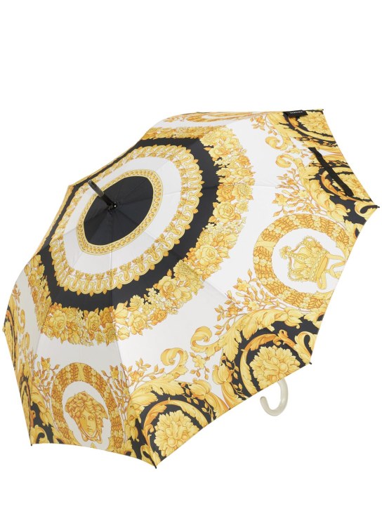 Versace: Barocco print umbrella - Gold - ecraft_1 | Luisa Via Roma