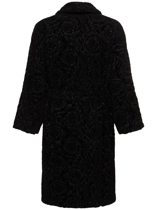 Versace: Barocco bathrobe - Anthracite - women_1 | Luisa Via Roma