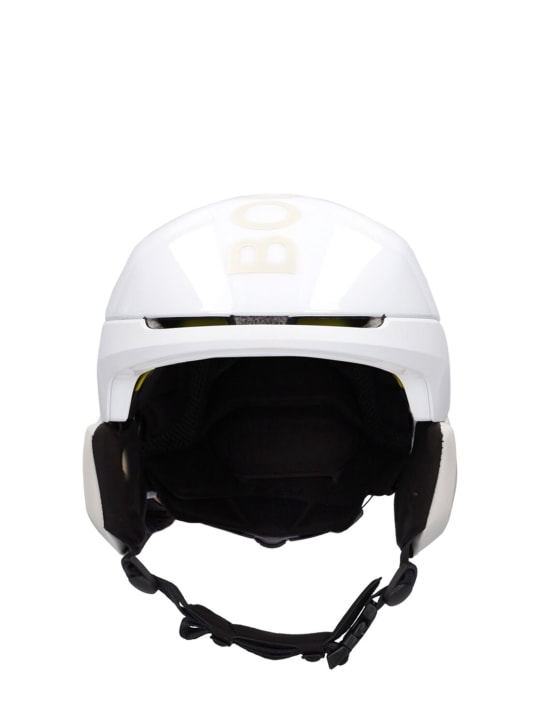 Bogner: Cortina ski helmet w/ visor - White - women_0 | Luisa Via Roma