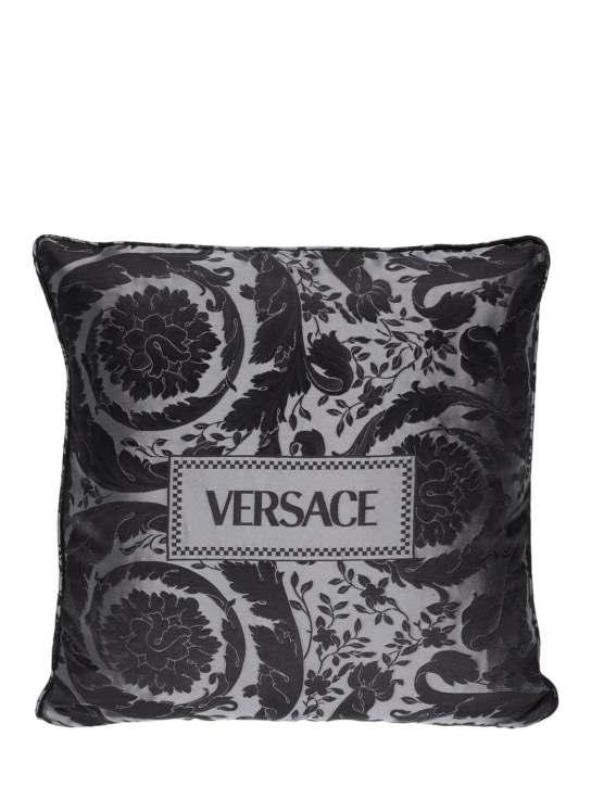 Versace: Coussin Barocco Renaissance - Anthracite - ecraft_0 | Luisa Via Roma