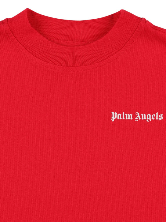 Palm Angels: Set di 3 t-shirt in cotone - Nero/Multicolor - kids-girls_1 | Luisa Via Roma