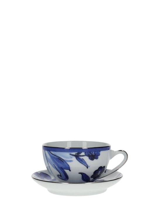 Dolce&Gabbana: Blu Mediterraneo espresso cup & saucer - Multicolor - ecraft_0 | Luisa Via Roma