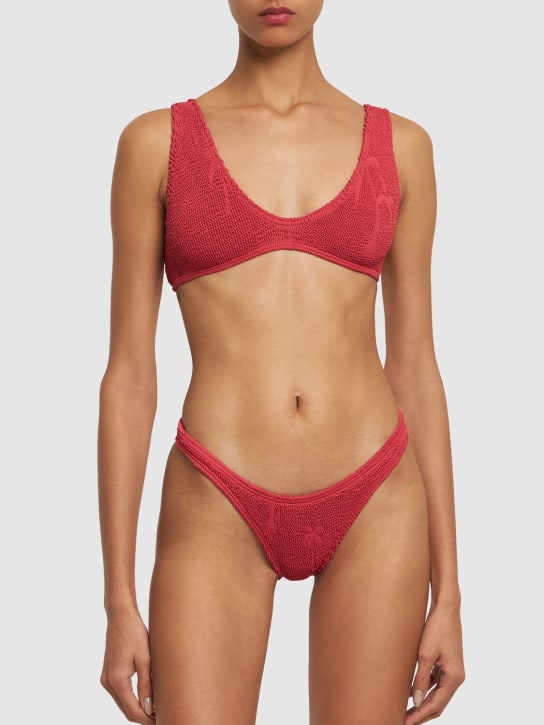 Bond Eye: Scout crop bikini top - Red - women_1 | Luisa Via Roma