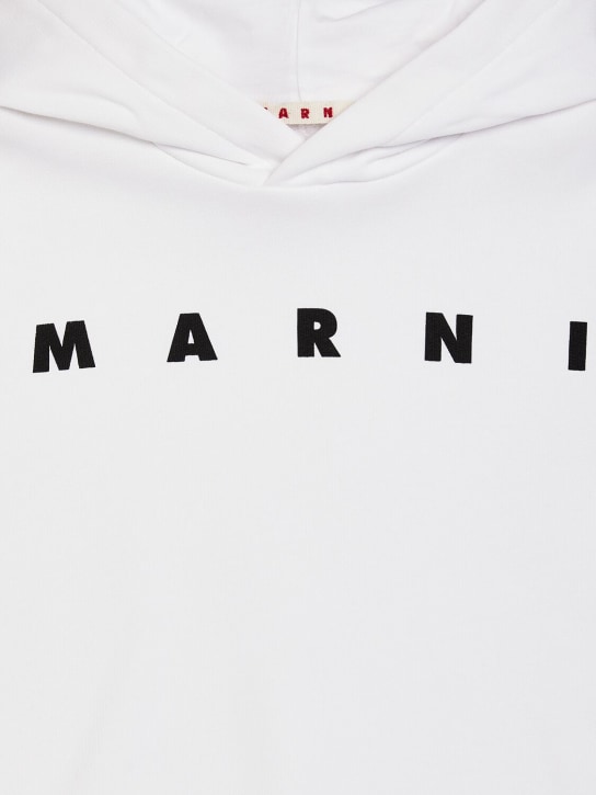 Marni Junior: Sweatshirt aus Baumwolle mit Kapuze - Weiß - kids-boys_1 | Luisa Via Roma