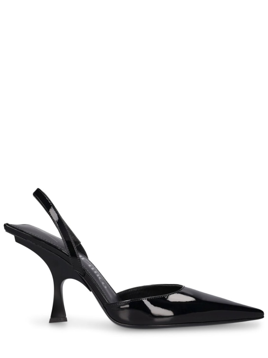 The Attico: Zapatos destalonados de charol sintético 95mm - Negro - women_0 | Luisa Via Roma