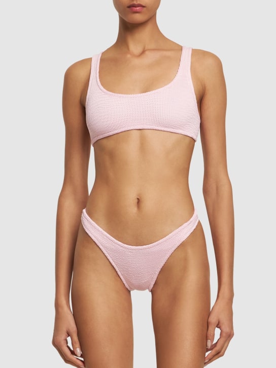 Reina Olga: Ginny scrunch bikini set - Pink - women_1 | Luisa Via Roma