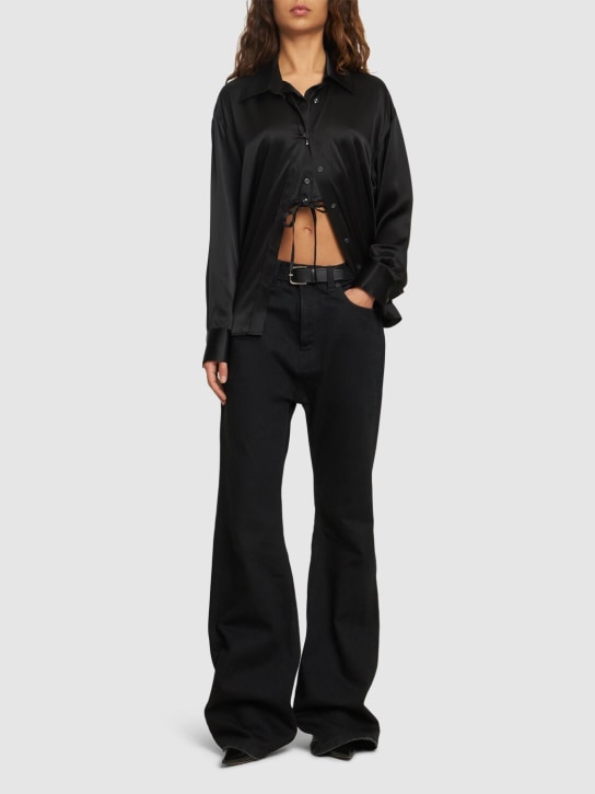 Alexander Wang: Silk shirt - Black - women_1 | Luisa Via Roma