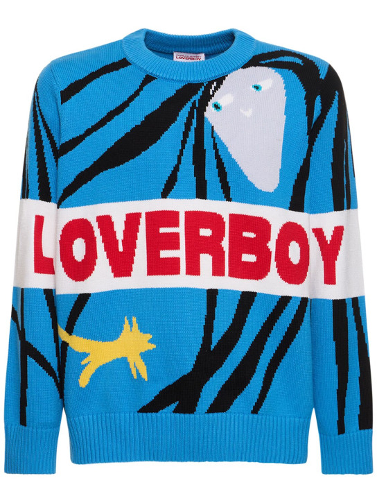 Charles Jeffrey LOVERBOY: Loverboy logo sweater - Pringle Ru - men_0 | Luisa Via Roma