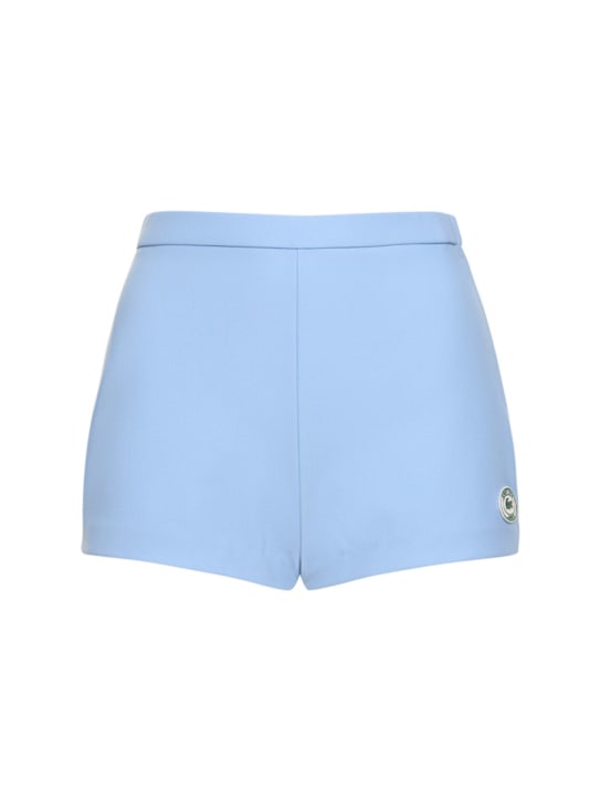 Sporty & Rich: Sports shorts - Light Blue - women_0 | Luisa Via Roma
