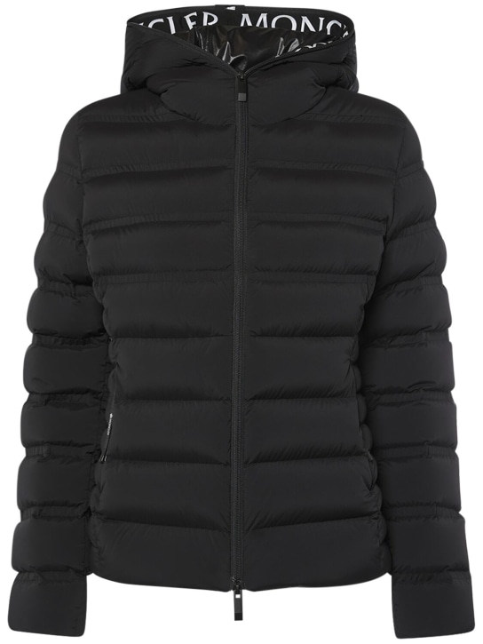 Moncler: Alete nylon short down jacket - Black - women_0 | Luisa Via Roma
