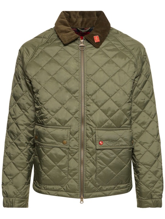 BARBOUR: Chinese New Year quilted nylon jacket - Green - men_0 | Luisa Via Roma