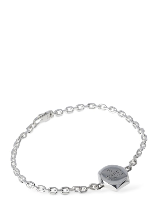Gucci: Armband aus Sterlingsilber „Trademark“ - Silber - women_1 | Luisa Via Roma